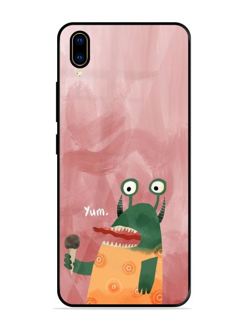 Hungry Monster Glossy Soft Edge Case for Vivo V11 Pro Chachhi