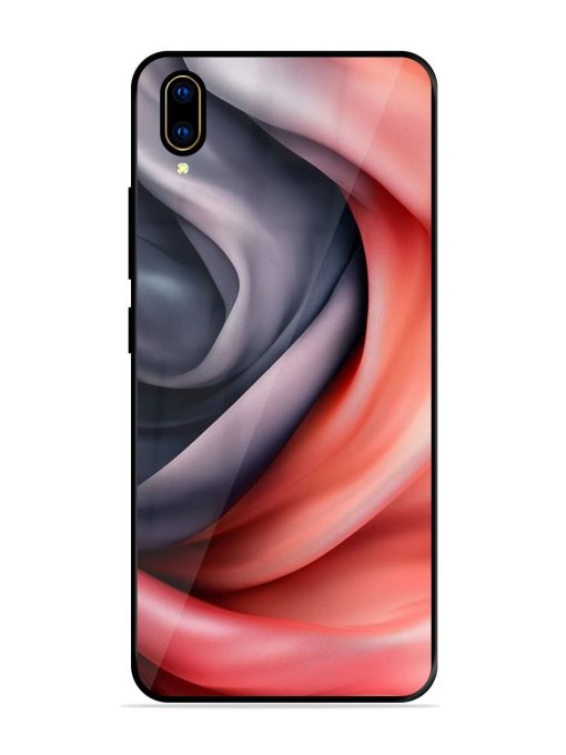 Swirling Silk Glossy Soft Edge Case for Vivo V11 Pro Chachhi