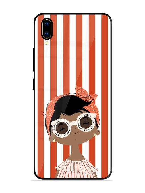 Girls Just Wanna Have Fun Glossy Soft Edge Case for Vivo V11 Pro Chachhi