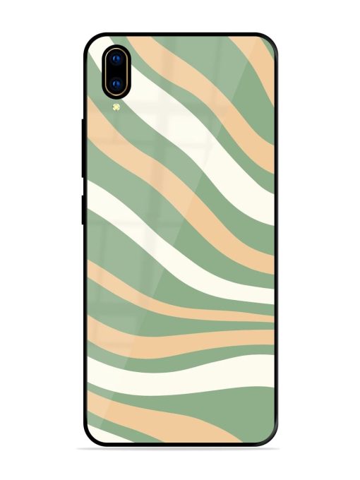 Wavy Pastel Paradise Glossy Soft Edge Case for Vivo V11 Pro Chachhi