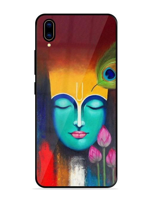 Divine Tranquility: The Face Of Krishna Glossy Soft Edge Case for Vivo V11 Pro Chachhi