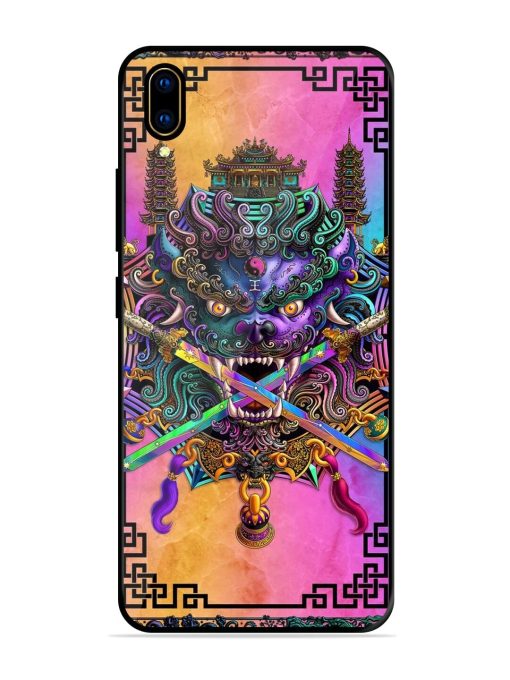 Psychedelic Fu Dog Tapestry Glossy Soft Edge Case for Vivo V11 Pro Chachhi