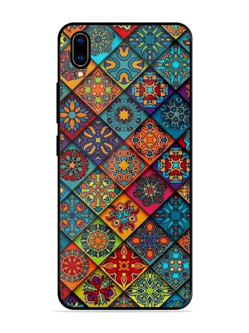 Patchwork Mandala Mosaic Glossy Soft Edge Case for Vivo V11 Pro Chachhi