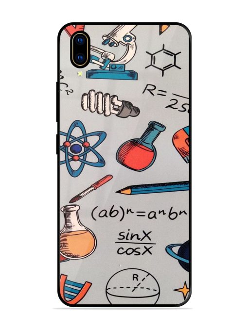 Science Doodle Delight Glossy Soft Edge Case for Vivo V11 Pro Chachhi