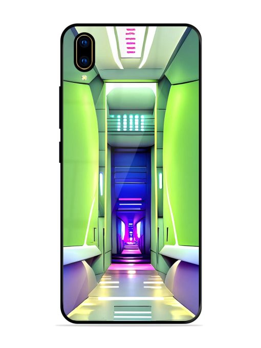 Neon Corridor Glossy Soft Edge Case for Vivo V11 Pro Chachhi