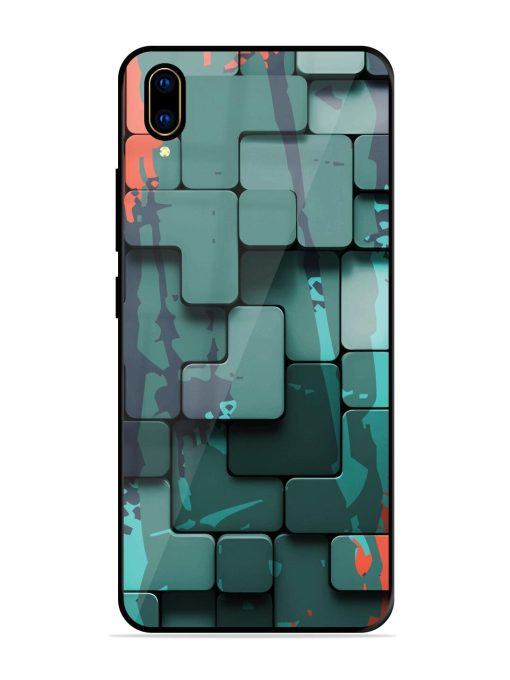 Abstract Geometric Mosaic Glossy Soft Edge Case for Vivo V11 Pro Chachhi