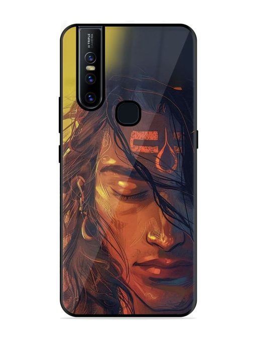 Tranquil Shiva Glossy Soft Edge Case for Vivo V15 Chachhi