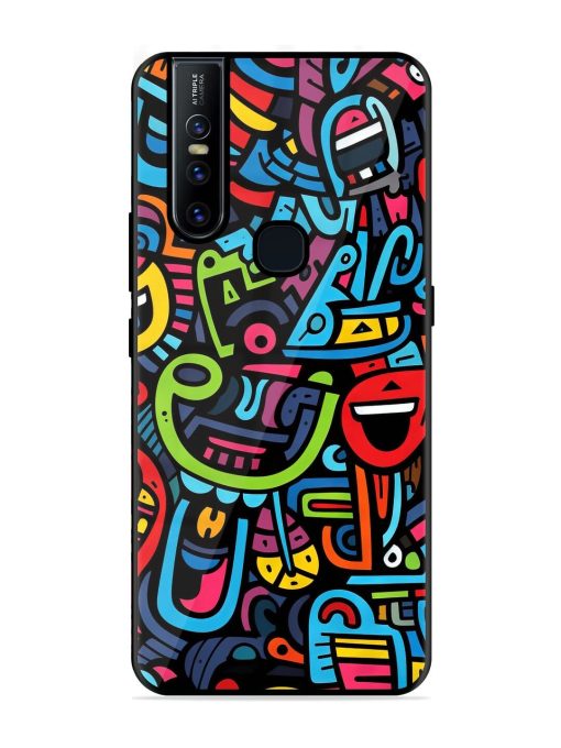 Doodlephoria Glossy Soft Edge Case for Vivo V15 Chachhi