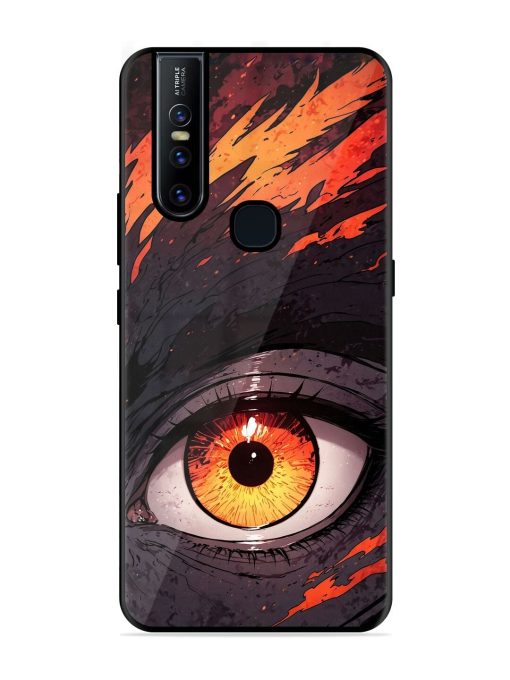 Inferno Gaze Glossy Soft Edge Case for Vivo V15 Chachhi