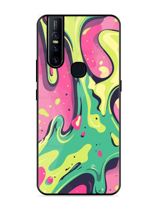 Gooey Grooves Glossy Soft Edge Case for Vivo V15 Chachhi