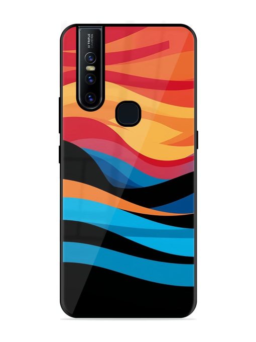 Blazing Currents Glossy Soft Edge Case for Vivo V15 Chachhi