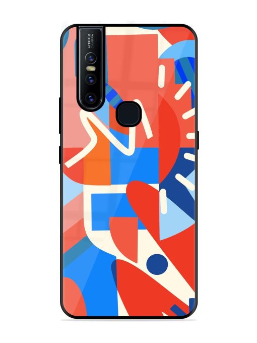 Abstract Harmony Glossy Soft Edge Case for Vivo V15 Chachhi