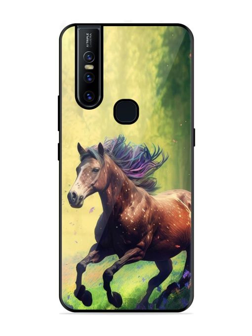 Enchanted Gallop Glossy Soft Edge Case for Vivo V15 Chachhi