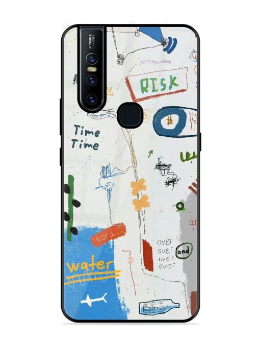 Mind Map Madness Glossy Soft Edge Case for Vivo V15 Chachhi