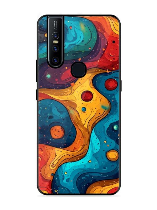 Cosmic Swirl Glossy Soft Edge Case for Vivo V15 Chachhi