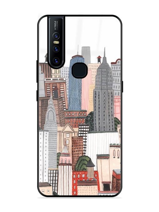 Cityscape Dreams Glossy Soft Edge Case for Vivo V15 Chachhi