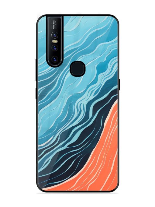 Oceanic Divide Glossy Soft Edge Case for Vivo V15 Chachhi