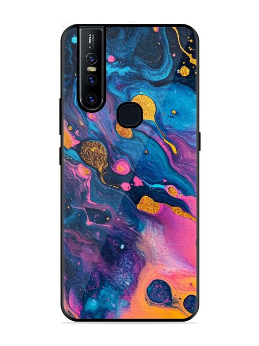 Cosmic Swirl Glossy Soft Edge Case for Vivo V15 Chachhi