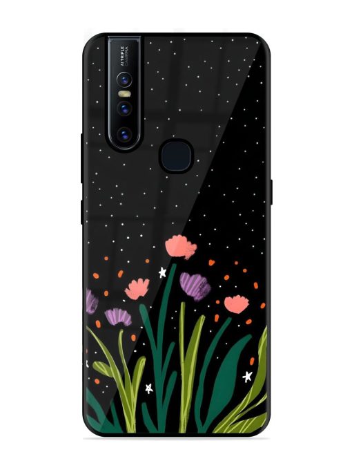 Midnight Bloom Glossy Soft Edge Case for Vivo V15 Chachhi