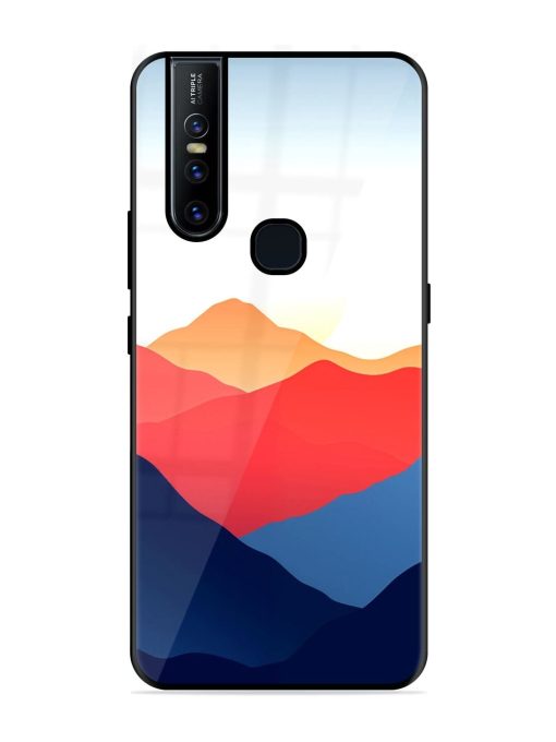 Sunset Peaks Glossy Soft Edge Case for Vivo V15 Chachhi