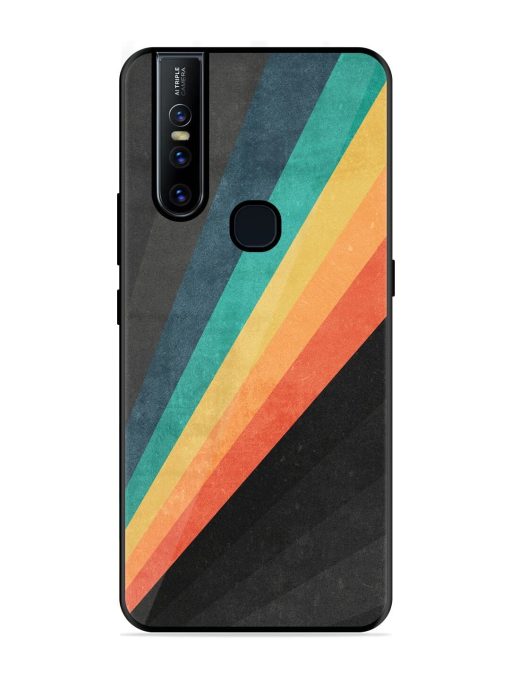 Retro Spectrum Glossy Soft Edge Case for Vivo V15 Chachhi