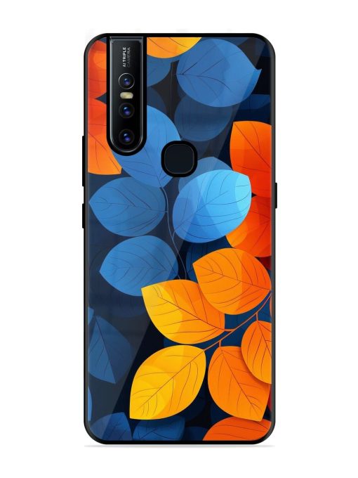 Autumn'S Contrast Glossy Soft Edge Case for Vivo V15 Chachhi