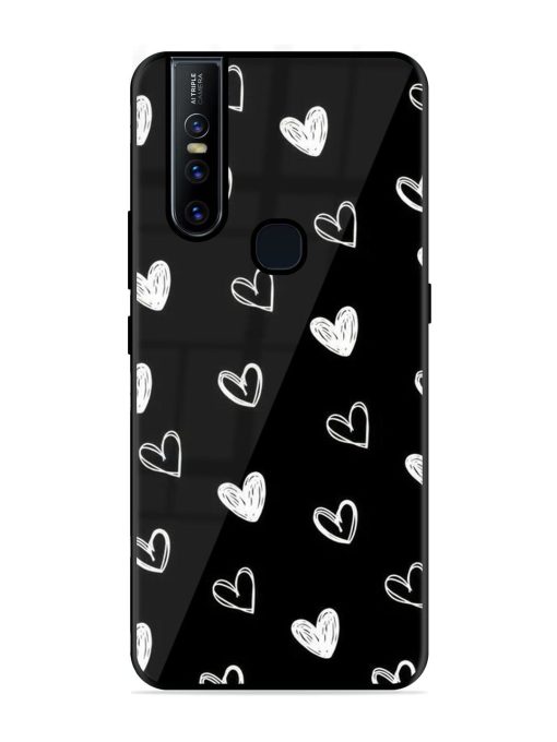 Scattered Hearts Glossy Soft Edge Case for Vivo V15 Chachhi