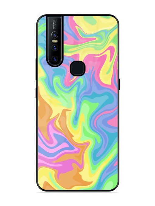 Whimsical Swirl Glossy Soft Edge Case for Vivo V15 Chachhi