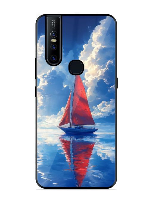 Crimson Sails Glossy Soft Edge Case for Vivo V15 Chachhi