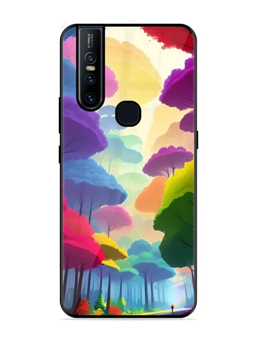 Rainbow Road Glossy Soft Edge Case for Vivo V15 Chachhi