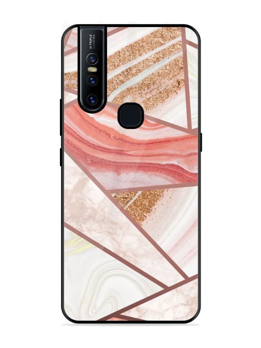 Rosy Mosaic Glossy Soft Edge Case for Vivo V15 Chachhi