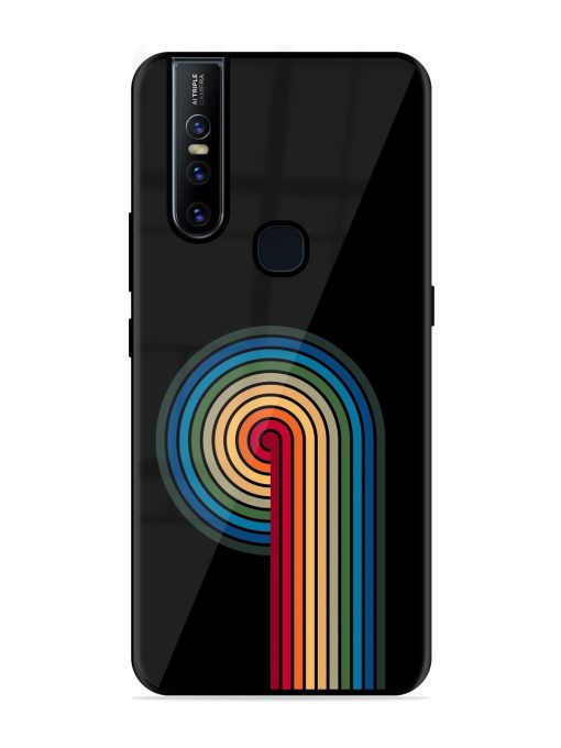 Rainbow Ripple Glossy Soft Edge Case for Vivo V15 Chachhi