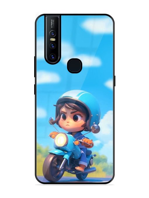 Little Rider Glossy Soft Edge Case for Vivo V15 Chachhi