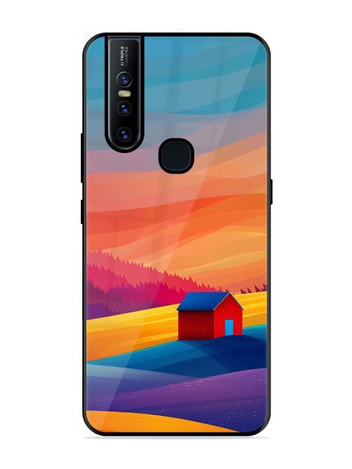 Sunset Solitude Glossy Soft Edge Case for Vivo V15 Chachhi