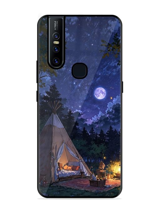 Moonlight Camping Glossy Soft Edge Case for Vivo V15 Chachhi