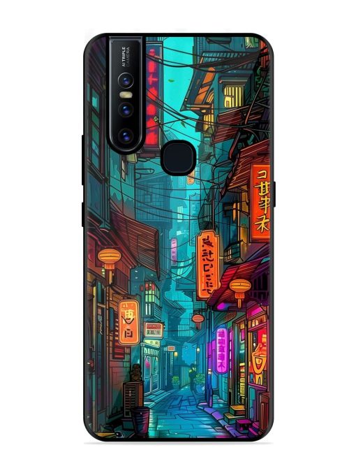 Neon Nightscape Glossy Soft Edge Case for Vivo V15 Chachhi