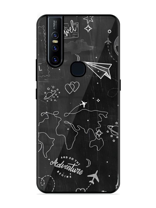 Wanderlust Sketchbook Glossy Soft Edge Case for Vivo V15 Chachhi