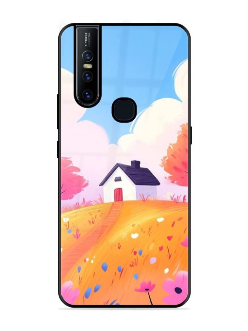 Hilltop Haven Glossy Soft Edge Case for Vivo V15 Chachhi