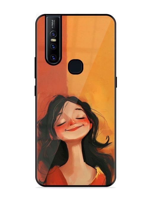 Neon Girl Glossy Soft Edge Case for Vivo V15 Chachhi