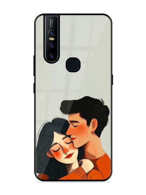 Craft Couples Glossy Soft Edge Case for Vivo V15 Chachhi