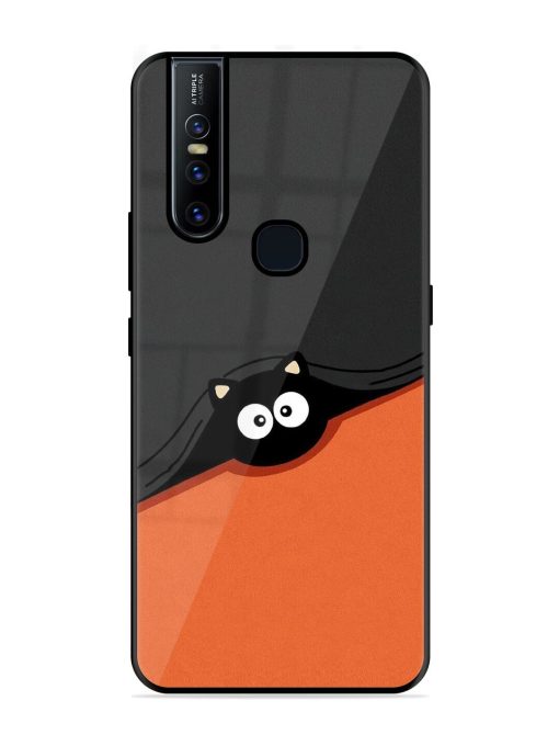 Peek-A-Boo Kitty Glossy Soft Edge Case for Vivo V15 Chachhi