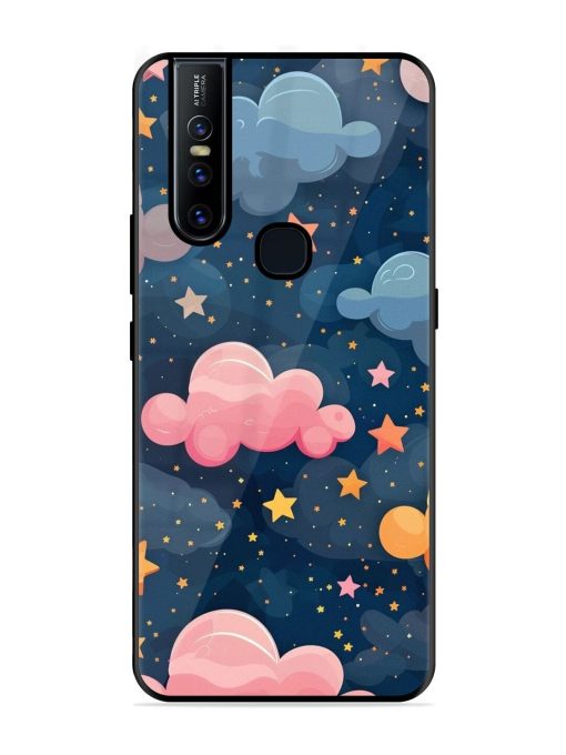 Twinkling Dreams Glossy Soft Edge Case for Vivo V15 Chachhi