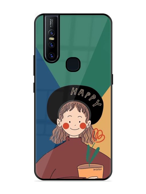 Happy Momo Glossy Soft Edge Case for Vivo V15 Chachhi