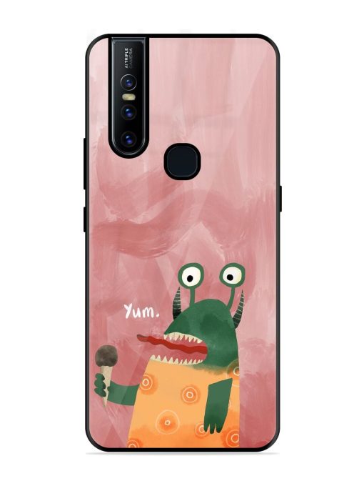 Hungry Monster Glossy Soft Edge Case for Vivo V15 Chachhi