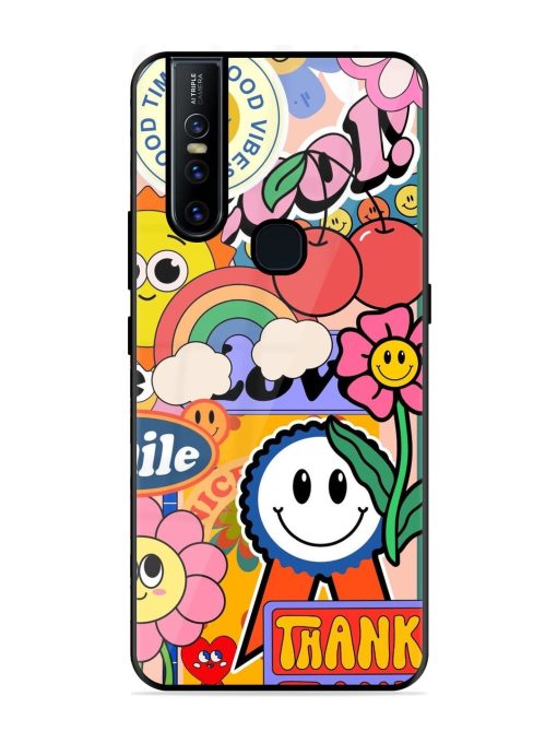 Good Times Good Vibes Glossy Soft Edge Case for Vivo V15 Chachhi