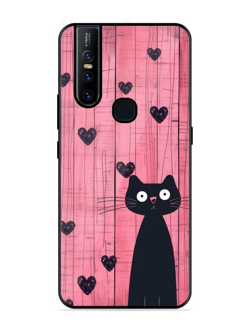 Feline Valentine'S Day Glossy Soft Edge Case for Vivo V15 Chachhi