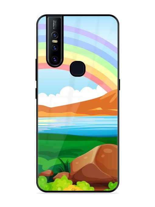 Rainbow Over The Lake Glossy Soft Edge Case for Vivo V15 Chachhi