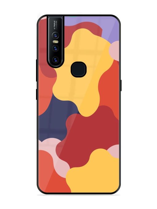 Gooey Color Chaos Glossy Soft Edge Case for Vivo V15 Chachhi