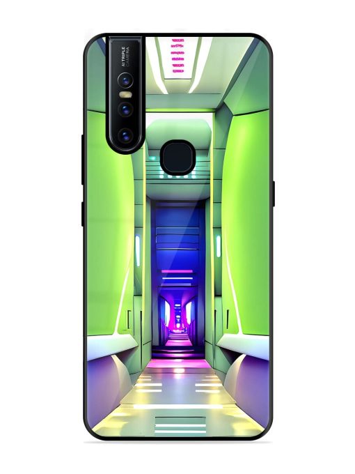 Neon Corridor Glossy Soft Edge Case for Vivo V15 Chachhi