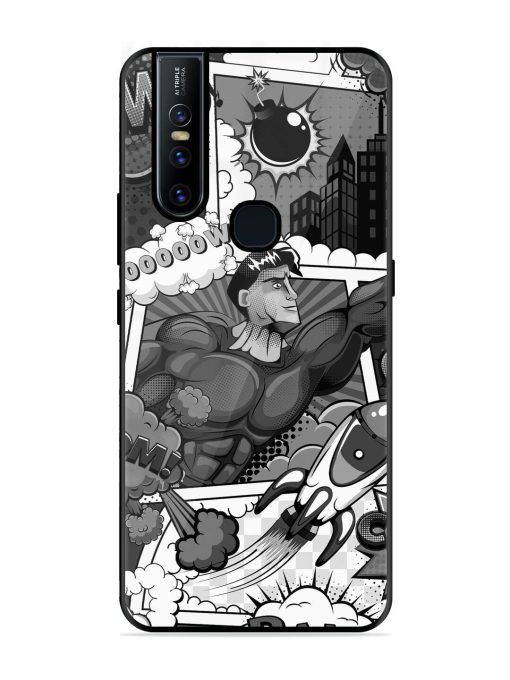 Comic Book Chaos Glossy Soft Edge Case for Vivo V15 Chachhi